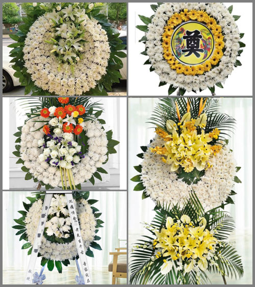 山东青岛平度市仁兆镇门戈庄村花圈速递
